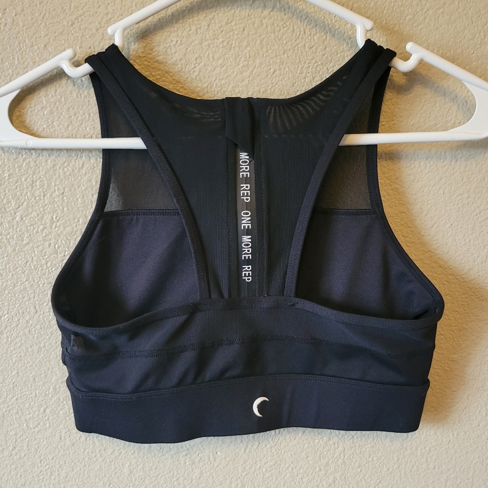 Zyia Active One More Rep Black Sportsbra, Small